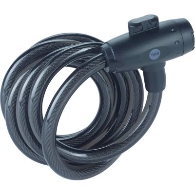 Yale Yck0/12/200/2 Schwarz - Fahrradkabel - Stahl, 12mm, mit Schlüssel - Produkttyp: Fahrradkabel Yale Yck0/12/200/2 Schwarz - Fahrradkabel - Stahl, 12mm, mit Schlüssel - Produkttyp: Fahrradkabel