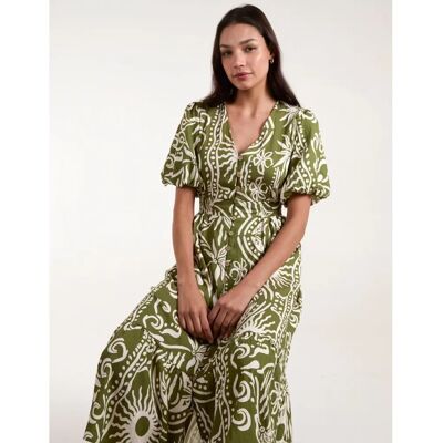 Blue Vanilla - Midi Dress - Green - L - Dress Blue Vanilla - Midi Dress - Green - L - Dress