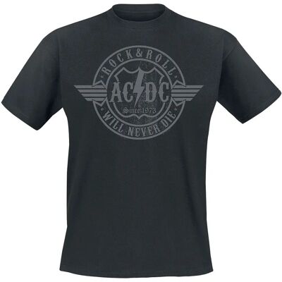 AC/DC Rock & Roll Ei Kuole - Miesten T-paita AC/DC Rock & Roll Ei Kuole - Miesten T-paita