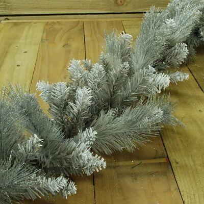 Premier Decorations - 6ft Silver Garland Premier Decorations - 6ft Silver Garland