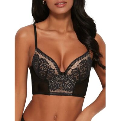 Gossard Encore Longline Bra - Black - Size 38E - Lingerie Gossard Encore Longline Bra - Black - Size 38E - Lingerie