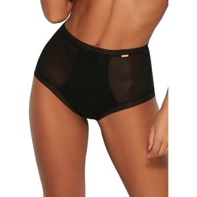 Gossard Black Deep Brief - High Waist, Sheer Fabric - Briefs Gossard Black Deep Brief - High Waist, Sheer Fabric - Briefs