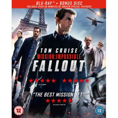 Paramount Tom Cruise Mission: Impossible Fallout Blu-ray DVD Paramount Tom Cruise Mission: Impossible Fallout Blu-ray DVD