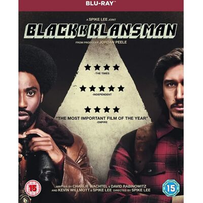 Warner Bros. Blu-ray - Blackkklansman - Region 2 - 135 mins - Blu-ray Warner Bros. Blu-ray - Blackkklansman - Region 2 - 135 mins - Blu-ray