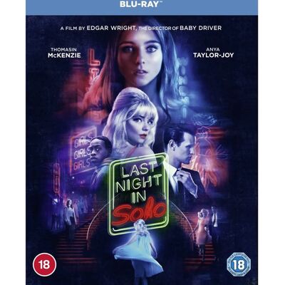 Warner Bros. Last Night in Soho Blu-ray - Psychological Thriller, 116 mins Warner Bros. Last Night in Soho Blu-ray - Psychological Thriller, 116 mins