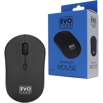 Evo Labs BTM-001 Bluetooth Mouse - Wireless Optical, Black - 800 DPI Evo Labs BTM-001 Bluetooth Mouse - Wireless Optical, Black - 800 DPI