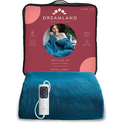 Dreamland Teal Heated Throw - Luxury, 6 Temp, 120x160cm Dreamland Teal Heated Throw - Luxury, 6 Temp, 120x160cm
