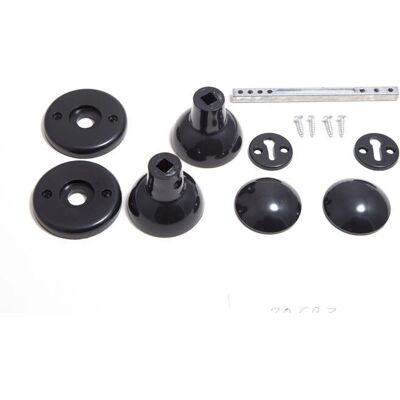 Onestopdiy Mortice Rim Door Knob Set Black - Complete With Fixings - Pack of 3 Onestopdiy Mortice Rim Door Knob Set Black - Complete With Fixings - Pack of 3