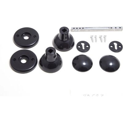 Onestopdiy Mortice Rim Door Knob Set Black - Complete with Fixings - 25 Sets Onestopdiy Mortice Rim Door Knob Set Black - Complete with Fixings - 25 Sets