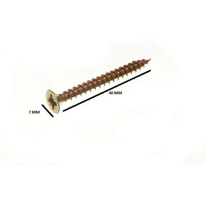 Vis à Bois Pozi Chip Board - 4 X 40 Mm - Pack 2400 - Publicité Vis à Bois Pozi Chip Board - 4 X 40 Mm - Pack 2400 - Publicité