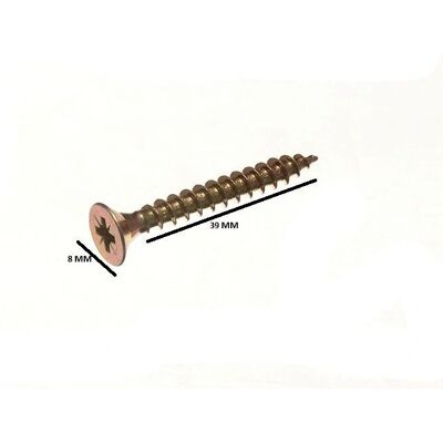 Onestopdiy Vis en Bois - 4,5x40mm Tête Fraisée Jaune Pack 1200 - Publicité Onestopdiy Vis en Bois - 4,5x40mm Tête Fraisée Jaune Pack 1200 - Publicité