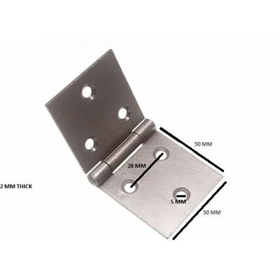 Hinge de porte de meuble 50x105mm - Quincaillerie - Publicité Hinge de porte de meuble 50x105mm - Quincaillerie - Publicité