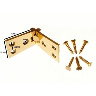 Charnière en laiton pour comptoir - Laiton poli - 1 1/4 po x 4 po - 5 paires - Publicité Charnière en laiton pour comptoir - Laiton poli - 1 1/4 po x 4 po - 5 paires - Publicité