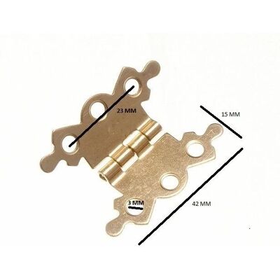 Butterfly Brass Ornate Hinge - 40mm - 50 Pairs Butterfly Brass Ornate Hinge - 40mm - 50 Pairs