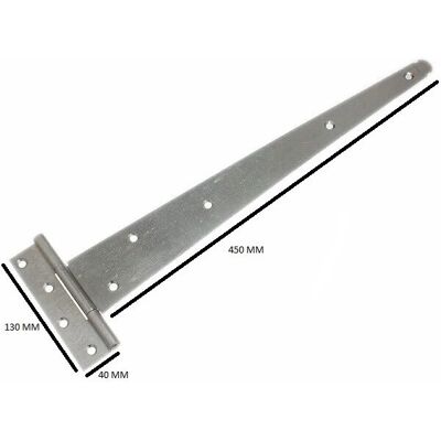 Garniture de porte en T en acier 45.7cm - Quincaillerie pour porte de portail et hangar - Publicité Garniture de porte en T en acier 45.7cm - Quincaillerie pour porte de portail et hangar - Publicité