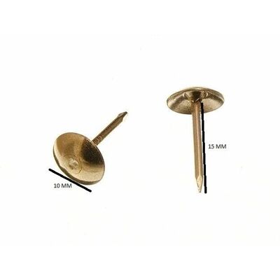 Clous pour meubles en laiton Onestopdiy - 48 pièces - 10,5mm à 16mm - Outil - Publicité Clous pour meubles en laiton Onestopdiy - 48 pièces - 10,5mm à 16mm - Outil - Publicité