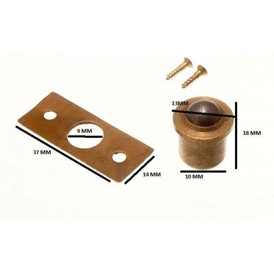 Coffre et gardien en laiton massif - 10mm - Pack de 200 - Publicité Coffre et gardien en laiton massif - 10mm - Pack de 200 - Publicité