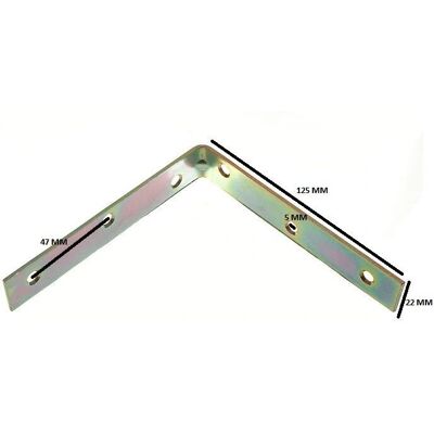 Onestopdiy Support d'angle 125mm - Support d'angle - Publicité Onestopdiy Support d'angle 125mm - Support d'angle - Publicité