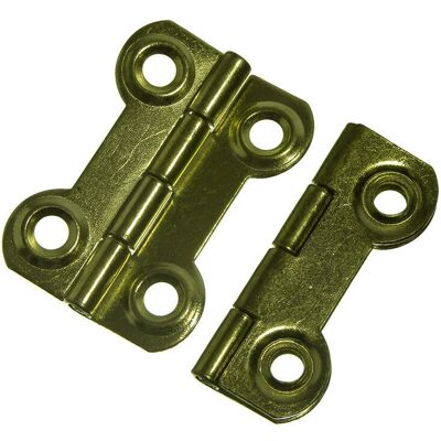 Brass Plated Butterfly Hinges - 38mm x 28mm - 50 Pairs Brass Plated Butterfly Hinges - 38mm x 28mm - 50 Pairs
