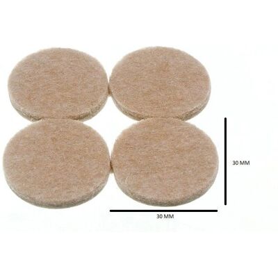 One Stop Diy - 4 Round Felt Pads - 32mm - 4mm thick - Felt Pads - Publicité One Stop Diy - 4 Round Felt Pads - 32mm - 4mm thick - Felt Pads - Publicité
