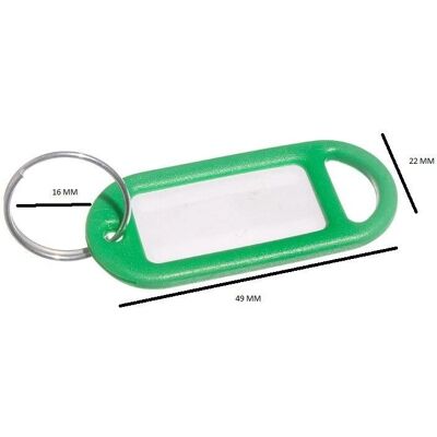 One Stop Diy Porte-clés - 50mm x 20mm Vert Pack de 100 - Publicité One Stop Diy Porte-clés - 50mm x 20mm Vert Pack de 100 - Publicité
