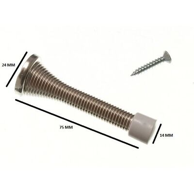 Onestopdiy Arrêt de Porte à Ressort Nickel - Pack de 100 - Publicité Onestopdiy Arrêt de Porte à Ressort Nickel - Pack de 100 - Publicité