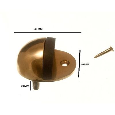 Arrêt de porte ovale en laiton de Onestopdiy - 75mm - Pack de 3 - Publicité Arrêt de porte ovale en laiton de Onestopdiy - 75mm - Pack de 3 - Publicité