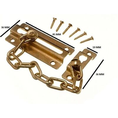 Chaîne de sécurité pour porte Onestopdiy - Verrou à œilleton Pack de 100 - Publicité Chaîne de sécurité pour porte Onestopdiy - Verrou à œilleton Pack de 100 - Publicité