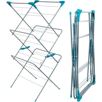Beldray Beldray LA050397 Faltbarer Wäscheständer - 15M, Stahl, Türkis Beldray Beldray LA050397 Faltbarer Wäscheständer - 15M, Stahl, Türkis