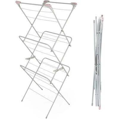 Russell Hobbs LA083357PINKEU7 Pink Clothes Airer Rack - Clothes Airer Rack Russell Hobbs LA083357PINKEU7 Pink Clothes Airer Rack - Clothes Airer Rack