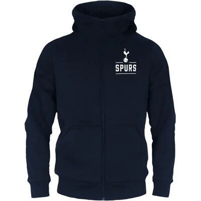Tottenham Hotspur Boys Navy Blue Zip Fleece Hoody - Kids Kids Hoody Tottenham Hotspur Boys Navy Blue Zip Fleece Hoody - Kids Kids Hoody