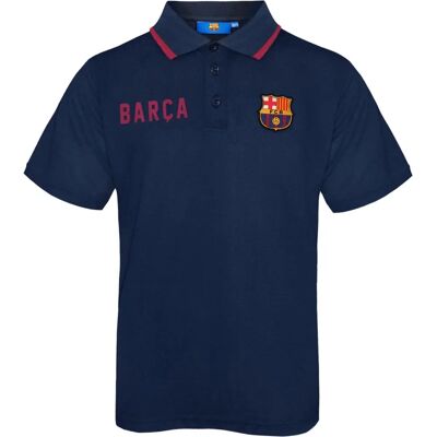 FC Barcelona Boys Polo Shirt Crest Kids - Football Gift - Navy Blue FC Barcelona Boys Polo Shirt Crest Kids - Football Gift - Navy Blue