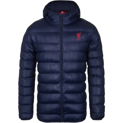 Veste matelassée d'hiver pour hommes Liverpool FC - Cadeau de football - Publicité Veste matelassée d'hiver pour hommes Liverpool FC - Cadeau de football - Publicité