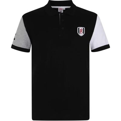 Fulham FC XL Black Contrast Polo Shirt - Polo Shirt Fulham FC XL Black Contrast Polo Shirt - Polo Shirt