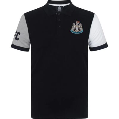 Newcastle United FC Black Polo Shirt - Official Football Gift Newcastle United FC Black Polo Shirt - Official Football Gift