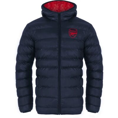 Arsenal FC Large Navy Blue Quilted Winter Jacket - Jacket Arsenal FC Large Navy Blue Quilted Winter Jacket - Jacket