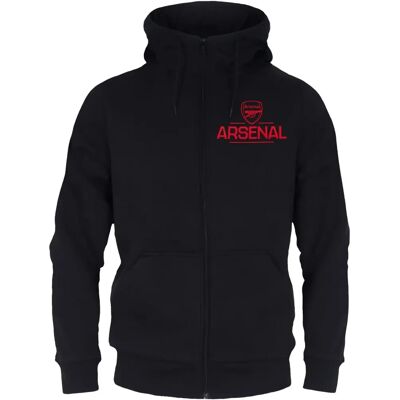 Arsenal FC Large Black Football Gift Fleece Zip Hoody Arsenal FC Large Black Football Gift Fleece Zip Hoody