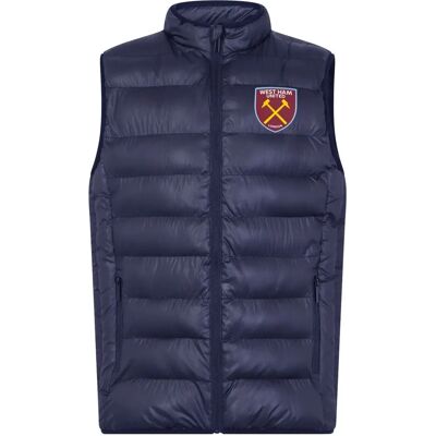 West Ham United - Mens Gilet - Navy - Large - Body Warmer West Ham United - Mens Gilet - Navy - Large - Body Warmer