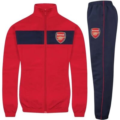 Arsenal FC Boys Red/Navy Stripe Tracksuit - Soccer Gift Arsenal FC Boys Red/Navy Stripe Tracksuit - Soccer Gift