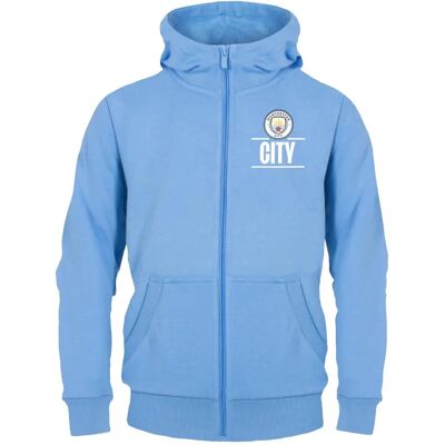 Manchester City FC Boys Hoody Zip Fleece Sky Blue - Hoody Manchester City FC Boys Hoody Zip Fleece Sky Blue - Hoody