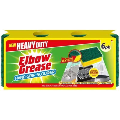 Elbow Grease Hand Grip Scourer - 6 Pack Elbow Grease Hand Grip Scourer - 6 Pack