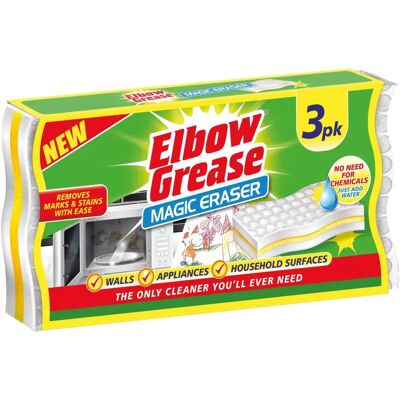 Elbow Grease Magic Eraser - 3 Pack - Magic Eraser Elbow Grease Magic Eraser - 3 Pack - Magic Eraser