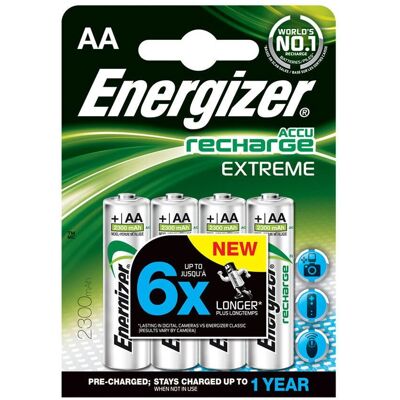 Energizer 635730 Batterie rechargeable AA NiMH - Batterie ménagère - Publicité Energizer 635730 Batterie rechargeable AA NiMH - Batterie ménagère - Publicité