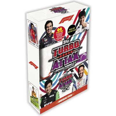 Topps F1 Turbo Attax 2024 Mega Boîtes - Cartes à Collectionner - Publicité Topps F1 Turbo Attax 2024 Mega Boîtes - Cartes à Collectionner - Publicité