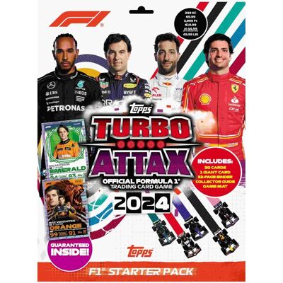 Topps F1 Turbo Attax 2024 Starter Packs - Packs de cartes - Publicité Topps F1 Turbo Attax 2024 Starter Packs - Packs de cartes - Publicité