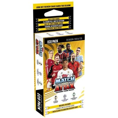 Topps UCL Match Attax 2024/25 Eco Pack - Collection de Cartes Sportives - Publicité Topps UCL Match Attax 2024/25 Eco Pack - Collection de Cartes Sportives - Publicité
