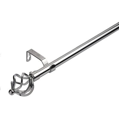 Lister Cartwright - Chrome Cage Extendable - 120-210 cm - Curtain Pole Lister Cartwright - Chrome Cage Extendable - 120-210 cm - Curtain Pole