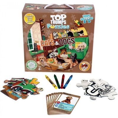 Winning Moves - Top Trups Cats & Dogs - 100 pcs - Puzzle Winning Moves - Top Trups Cats & Dogs - 100 pcs - Puzzle