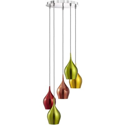 Lampadario a Soffitto Vibrante 5 Luci - Lampadario Lampadario a Soffitto Vibrante 5 Luci - Lampadario