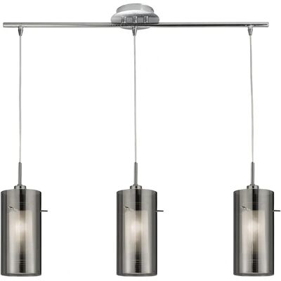 Searchlight Lighting Searchlight Duo 2 - Lampadario a soffitto 3 luci cromato Searchlight Lighting Searchlight Duo 2 - Lampadario a soffitto 3 luci cromato